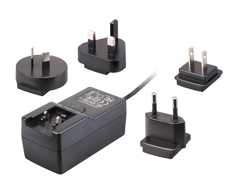 interchangeable power adapters 12V 24V  15W